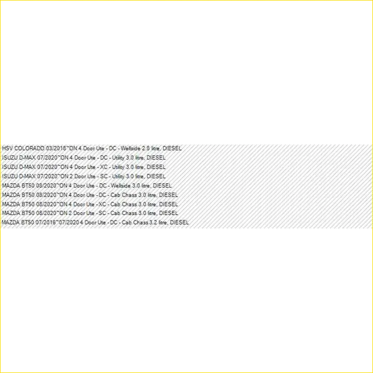 ISUZ-502JK - RAW4*4 TFS 19- BT50 20-