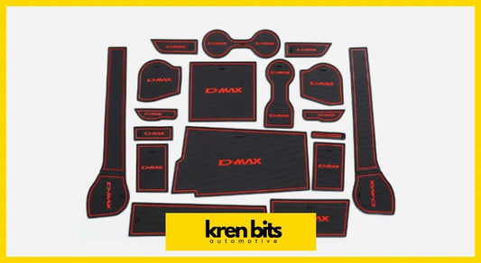 Isuzu D-Max 21-23 Anti Slip Gate Slot Mats Kren Bits