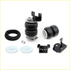 Black dobinsons monotube remote reservoir air suspension kit with rubber bladders metal brackets and coiled hoses for isuzu dmax