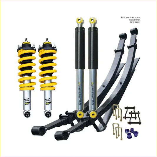 Isuzu Dmax (2012 - 2020) - Raw Predator Lift Kit - Preassembled Struts