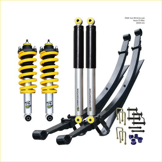 Isuzu Dmax (8/2020 on) - Raw Predator Lift Kit - Preassembled Struts