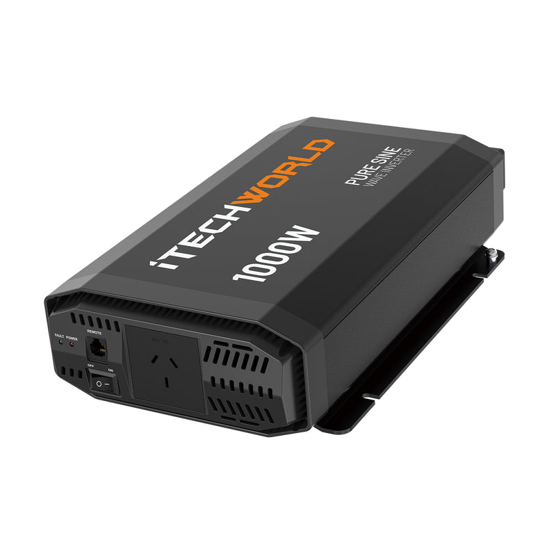iTechWorld 1000W Pure Sine Wave Inverter - 12V to 240V