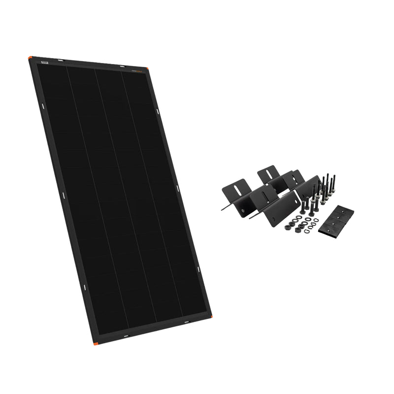 iTechWorld 170W 6mm Hard Frame Solar Panel Bundle 22V OCV with Mounting Brackets