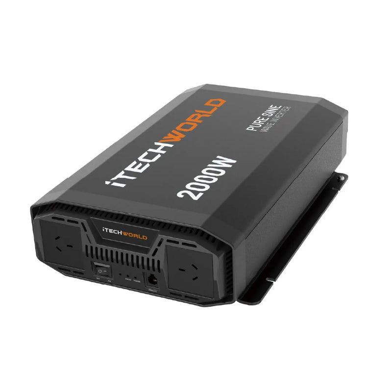 iTechWorld 2000W Pure Sine Wave Inverter - 12V to 240V