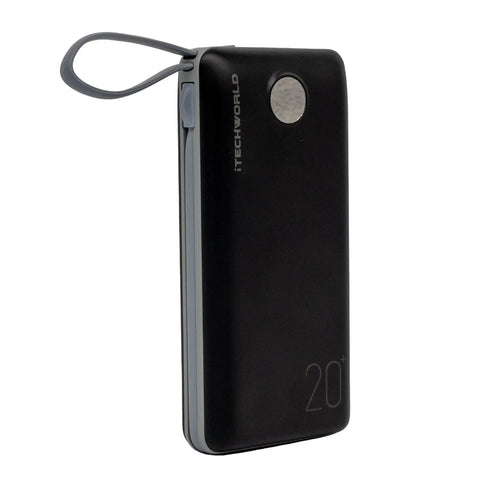 iTechWorld iTECH20KPD Power Bank with PD and QC 3.0 - 20000mAh
