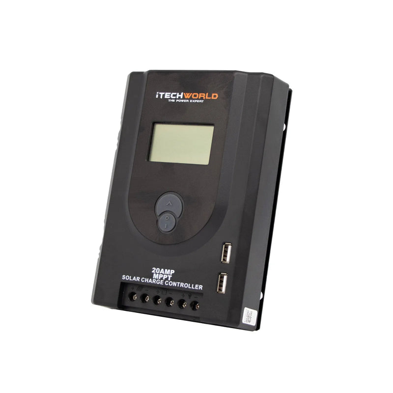 iTechWorld MPPT Solar Charge Controller 20A 12/24V