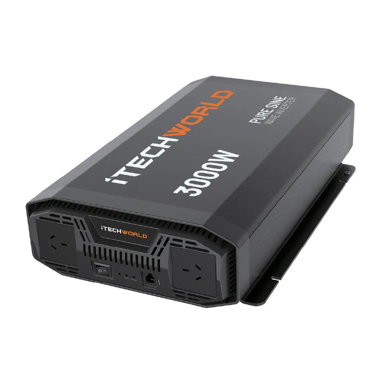 iTechWorld 3000W Pure Sine Wave Inverter - 12V to 240V