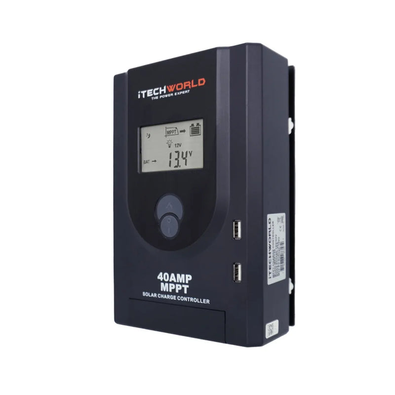 iTechWorld MPPT Solar Charge Controller 40A 12/24V