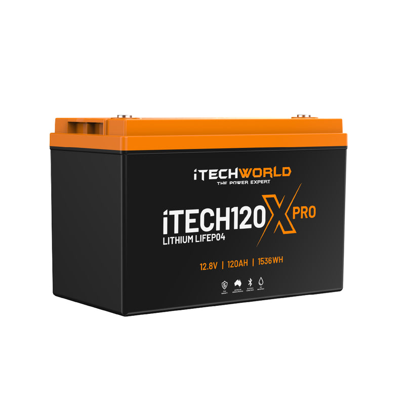 iTechWorld iTECH120X PRO Deep Cycle Lithium Battery with Bluetooth LiFePO4 120Ah
