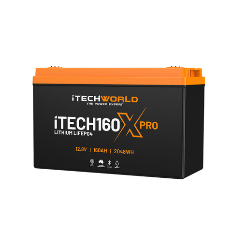iTechWorld iTECH160X PRO Deep Cycle Lithium Battery with Bluetooth LiFePO4 160Ah