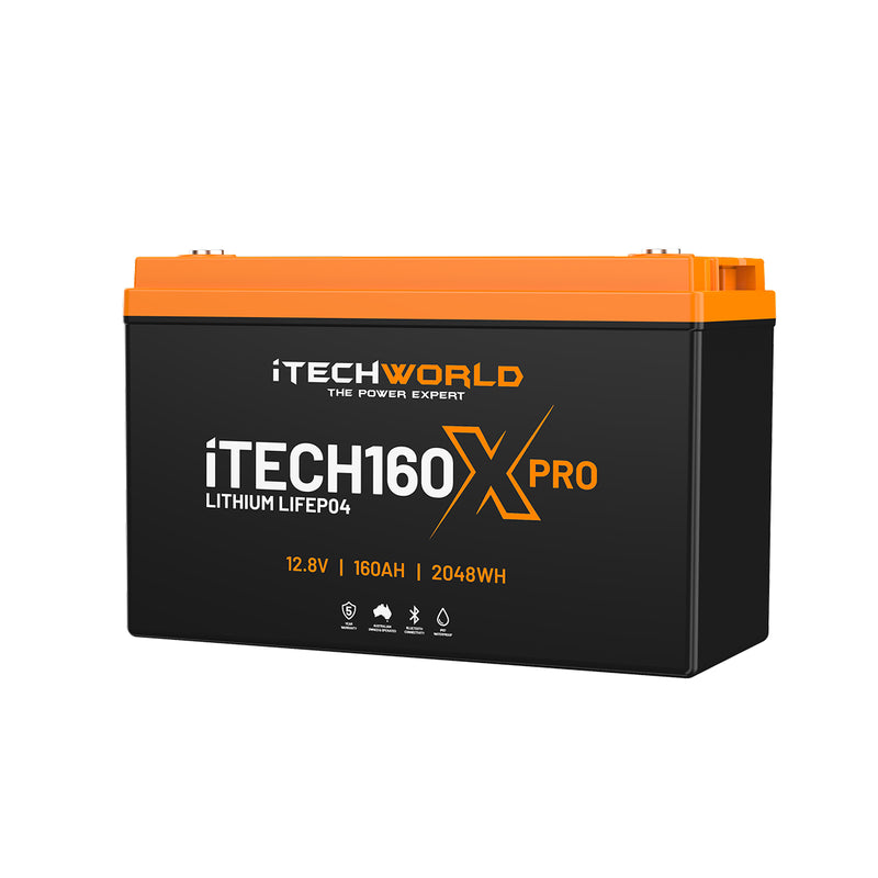 iTechWorld iTECH160X PRO Deep Cycle Lithium Battery with Bluetooth LiFePO4 160Ah
