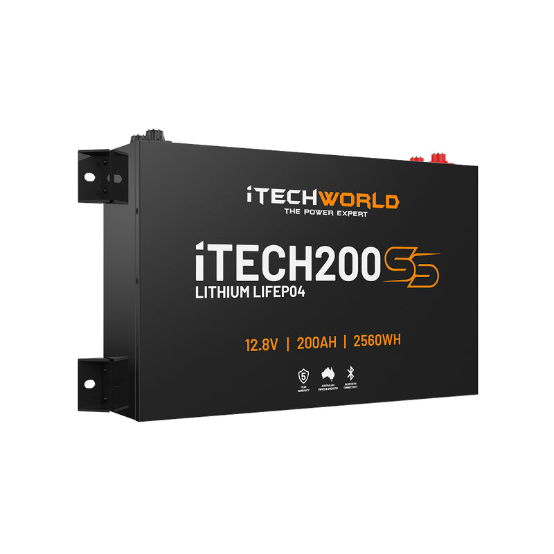 iTechWorld iTECH200SS Super Slim Deep Cycle Lithium Battery with Bluetooth LiFePO4 200Ah