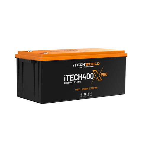 iTechWorld iTECH400X PRO Lithium Deep Cycle Battery with Bluetooth LiFePO4 400Ah