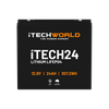 iTechWorld iTECH24 Deep Cycle Lithium Battery LiFePO4 24Ah