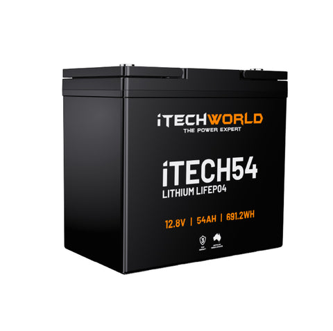 iTechWorld iTECH54 Deep Cycle Lithium Battery LiFePO4 54Ah