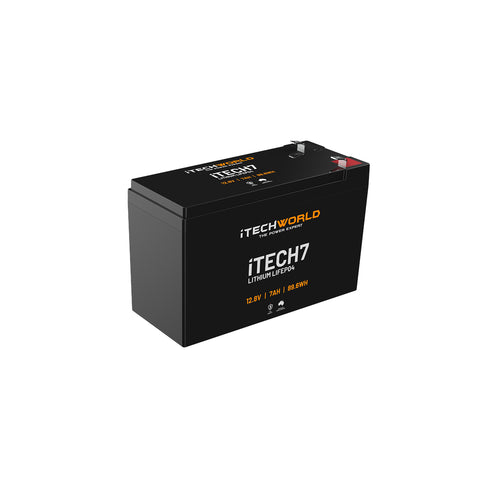 iTechWorld iTECH7 Deep Cycle Lithium Battery LiFePO4 7Ah