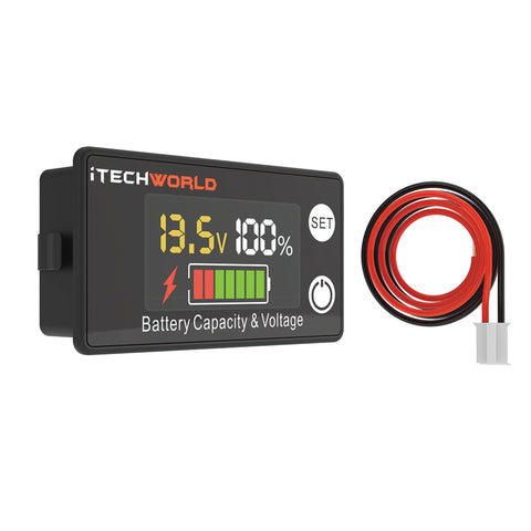 iTechWorld Battery Voltmeter Lithium Batteries