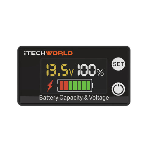 iTechWorld Battery Voltmeter Lithium Batteries