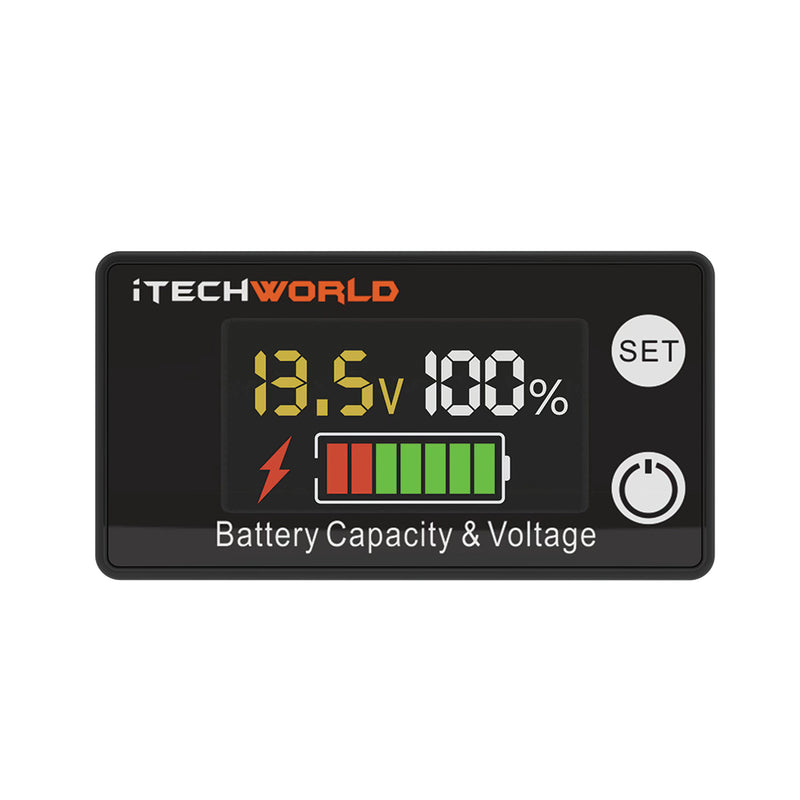 iTechWorld Battery Voltmeter Lithium Batteries