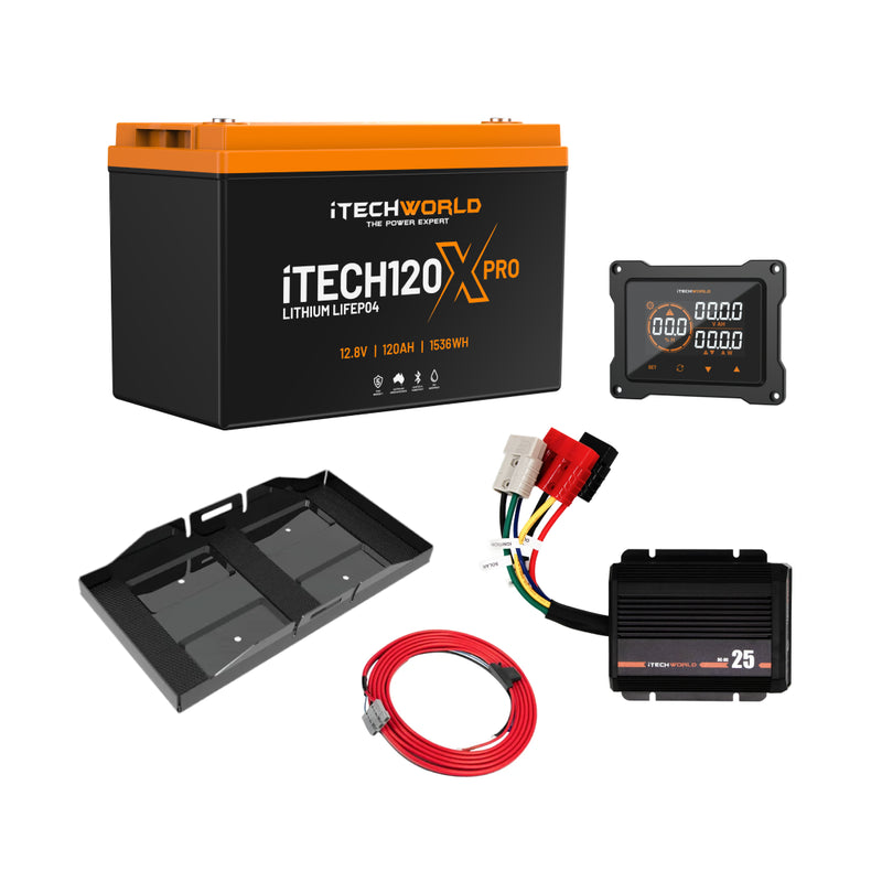 iTechWorld iTechworld - Premium Ute Dual Battery Kit - 120Ah Lithium
