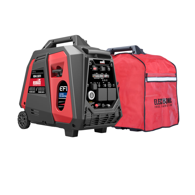 iTechWorld Redback RB4.5 Portable Inverter Generator 4500W 4.5KVA with Generator Cover