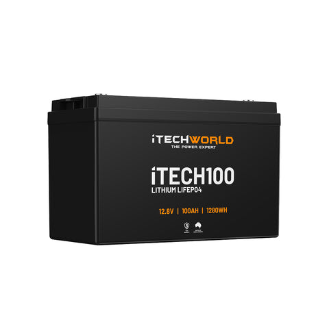 iTechWorld iTECH100 Deep Cycle Lithium Battery LiFePO4 100Ah