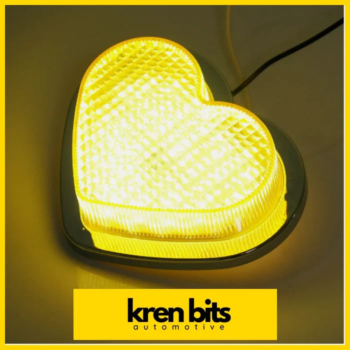 Jdm Led Yellow Heart Side Indicators (Small)