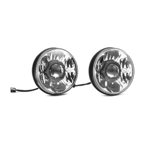 KC HiLiTES 18-20 Jeep JL/JT 7in. Gravity LED Pro DOT Approved Replac. Headlight (Pair Pack Sys) — fits Jeep Gladiator