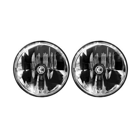 KC HiLiTES 97-06 Jeep TJ/Univ. 7in. Gravity LED H4 DOT Approved Replac. Headlight (Pair Pack System) — fits Jeep Wr...