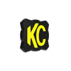 KC HiLiTES FLEX ERA 1 Single Light Cover ONLY (Black/Yellow KC Logo) (image 2)
