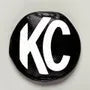 KC HiLiTES 5in. Round Soft Cover (Pair) - Black w/White KC Logo (image 2)