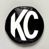 KC HiLiTES 5in. Round Soft Cover (Pair) - Black w/White KC Logo