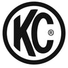 KC HiLiTES 5in. Round Soft Cover (Pair) - Black w/White KC Logo (image 4)