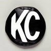 KC HiLiTES 5in. Round Soft Cover (Pair) - Black w/White KC Logo (image 3)