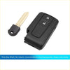 Black plastic key fob remote case shell for Toyota Prius 2004-2009 with 2 button controls and matching black key blade