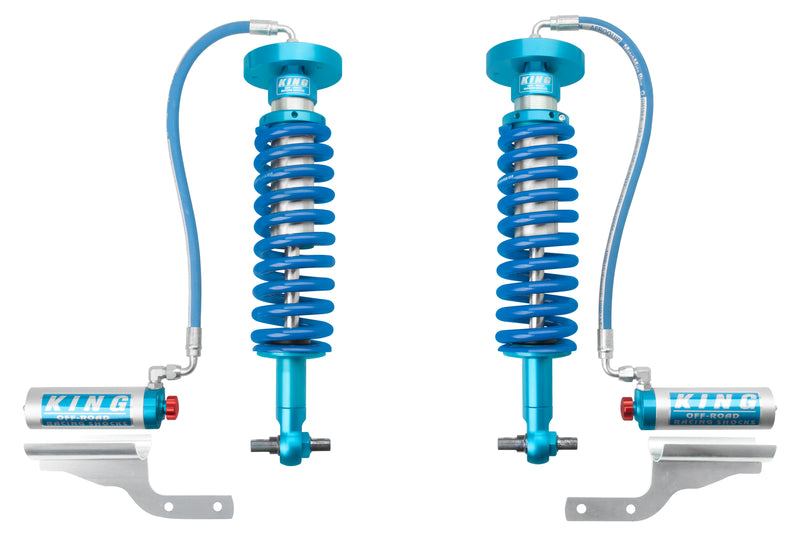 King Shocks Front 2.5 Diameter Remote Reservoir Coilover w/Adjuster - Pair (F150 4WD 15+)