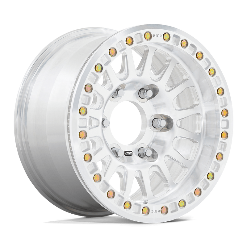 KMC Impact Forged Beadlock KM445 17x9 6x139.7 0mm Raw Machined