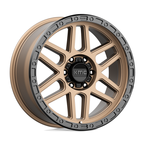 KMC Mesa KM544 17x9 6x139.7 +18mm Matte Bronze Black Lip (image 2)