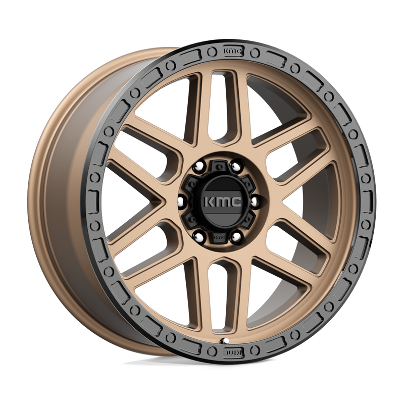 KMC Mesa KM544 17x9 6x139.7 +18mm Matte Bronze Black Lip