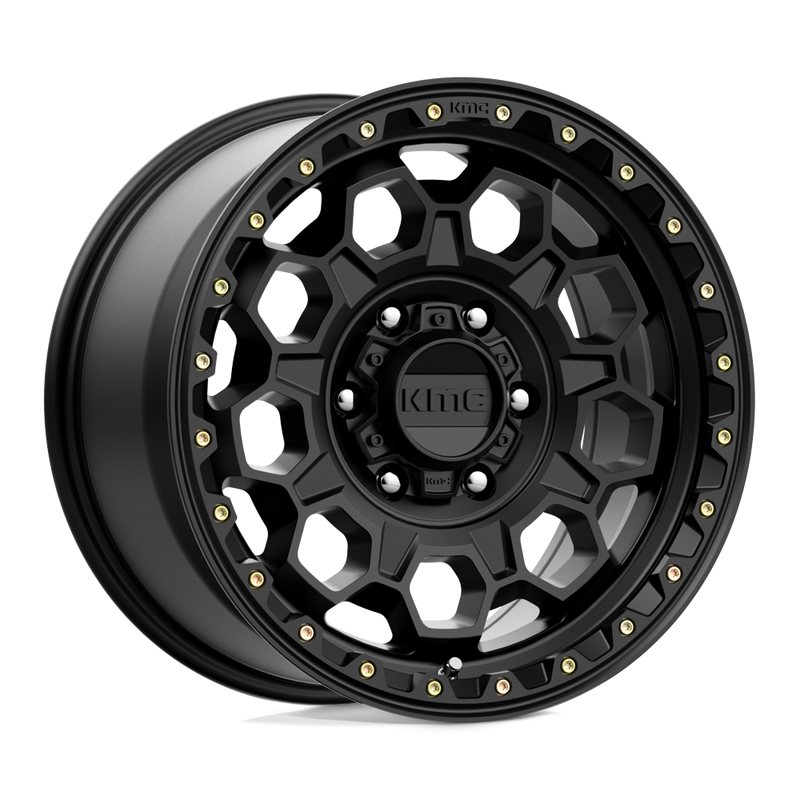 KMC Trek KM545 17x9 6x114.3 +18mm Satin Black