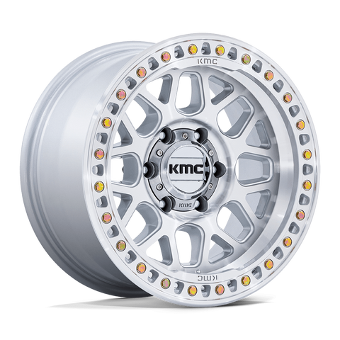 KMC Grs KM549 Gloss Silver Machined Face