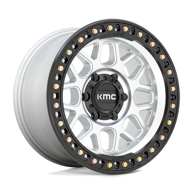 KMC Grs KM549 20x9 6x139.7 0mm Machined Satin Black Lip