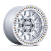 KMC Grs KM549 17x9 6x139.7 -12mm Gloss Silver Machined Face