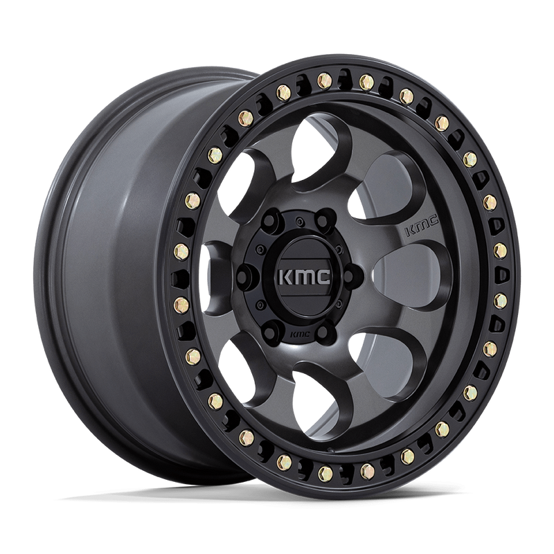 KMC Riot Sbl KM550 18x9 6x139.7 +18mm Anthracite Satin Black Lip