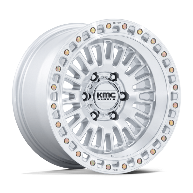 KMC Aztec KM554 Gloss Silver Machined