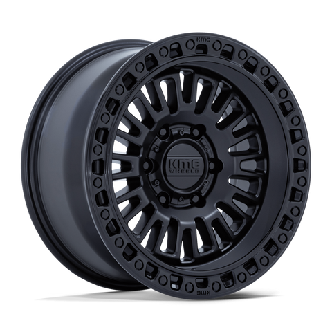 KMC Aztec KM554 Matte Black Gloss Black Lip