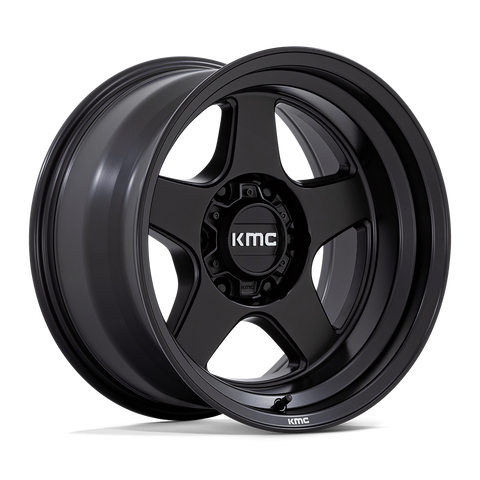 KMC Lobo KM728 17x8.5 5x127 -10mm Matte Black (image 2)