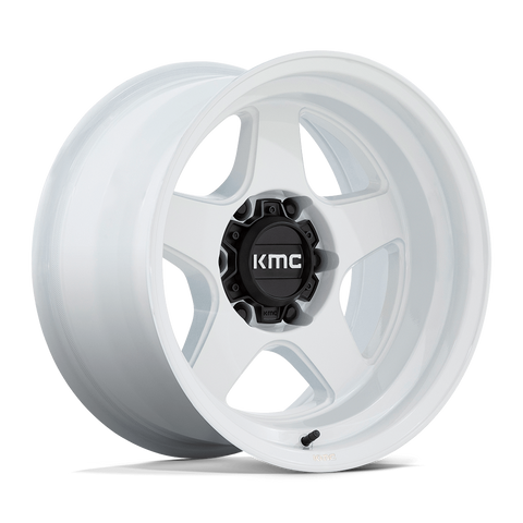 KMC Lobo KM728 17x8.5 6x139.7 +18mm Gloss White (image 2)