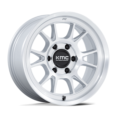 KMC Range KM729 Gloss Silver Machined Face