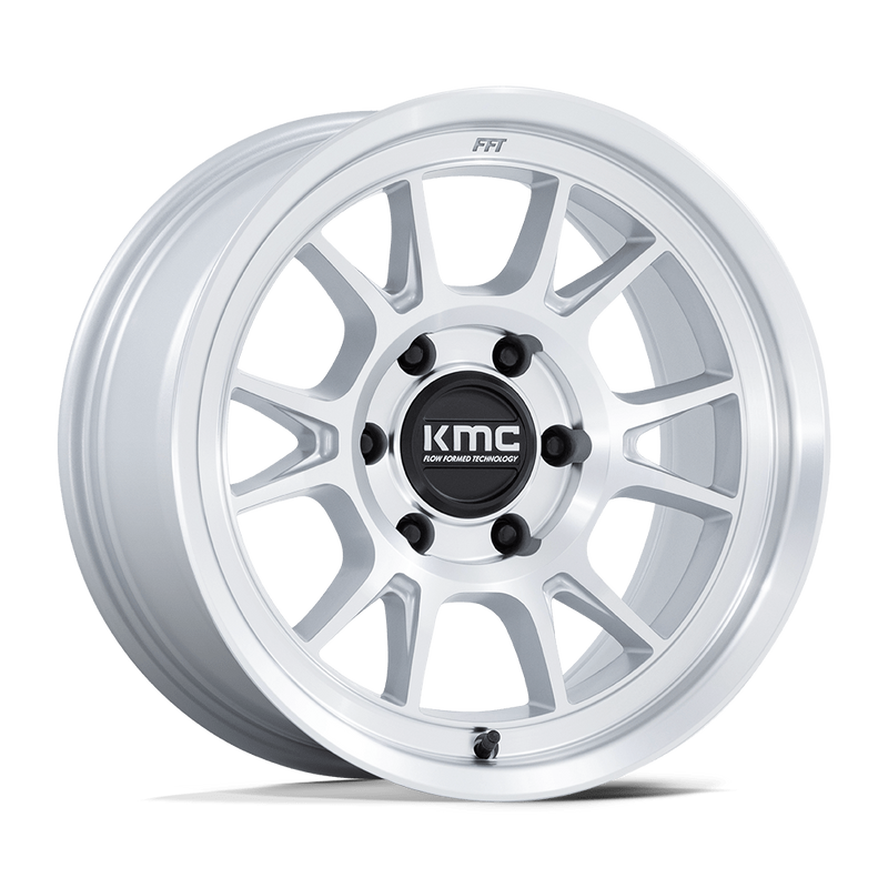 KMC Range KM729 17x8.5 5x127 -10mm Gloss Silver Machined Face